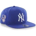 blaue-flache-snapback-kappe-new-york-yankees-mlb-sure-shot-von-47-brand