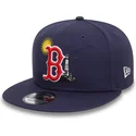 marineblaue-flache-snapback-kappe-9fifty-summer-icon-der-boston-red-sox-mlb-von-new-era