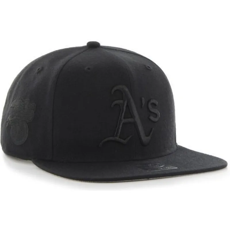 mutzen-flach-schwarz-snapback-der-oakland-athletics-mlb-von-47-brand mutzen-flach-schwarz-snapback-der-oakland-athletics-mlb-von-47-brand