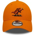 9forty-verstellbare-orangefarbene-curved-cap-hot-dog-character-von-new-era