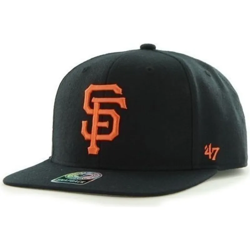 mutzen-flach-schwarz-snapback-der-san-francisco-giants-mlb-von-47-brand mutzen-flach-schwarz-snapback-der-san-francisco-giants-mlb-von-47-brand