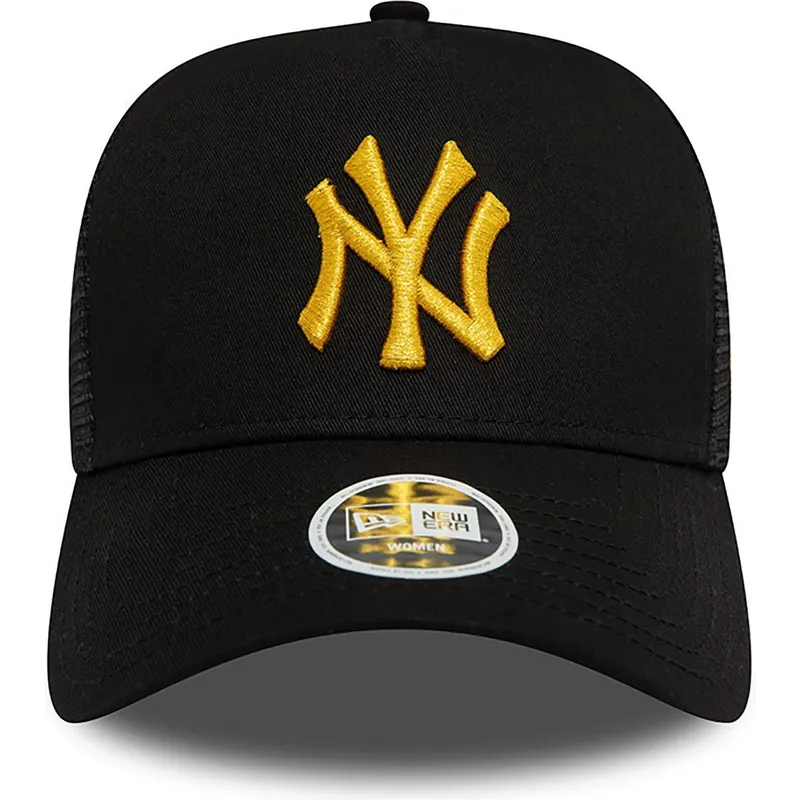 mutzen-gebogen-schwarz-snapback-a-frame-metallic-der-new-york-yankees-mlb-von-new-era mutzen-gebogen-schwarz-snapback-a-frame-metallic-der-new-york-yankees-mlb-von-new-era