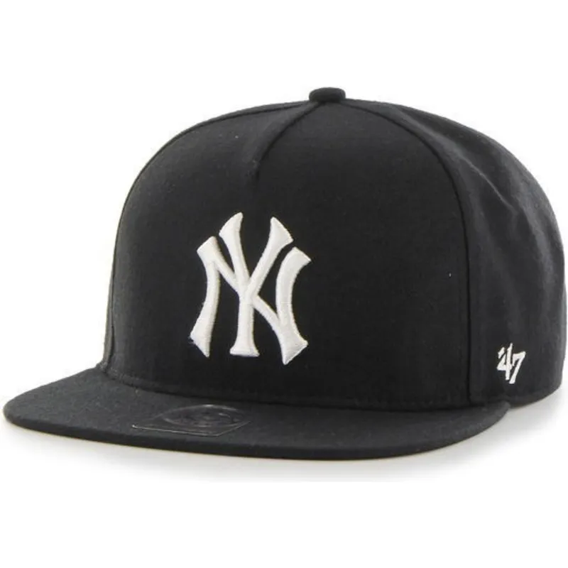 mutzen-flach-schwarz-snapback-der-new-york-yankees-mlb-von-47-brand