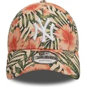 new-era-new-york-yankees-mlb-9forty-verstellbare-mehrfarbige-kappe-mit-gebogenem-schirm-tropical