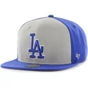 los-angeles-dodgers-mlb-sure-shot-snapback-kappe-in-blau-und-grau-von-47-brand
