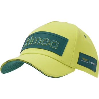 Gelbe und grüne verstellbare Curved Cap Patch Aston Martin F1 Team X Kimoa