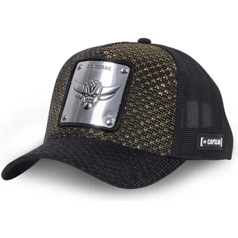 goldene-und-schwarze-trucker-kappe-robot-grendizer-gos-robot-grendizer-von-capslab