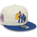 new-era-new-york-yankees-mlb-9fifty-floral-snapback-kappe-in-weiss-und-blau