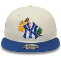 new-era-new-york-yankees-mlb-9fifty-floral-snapback-kappe-in-weiss-und-blau