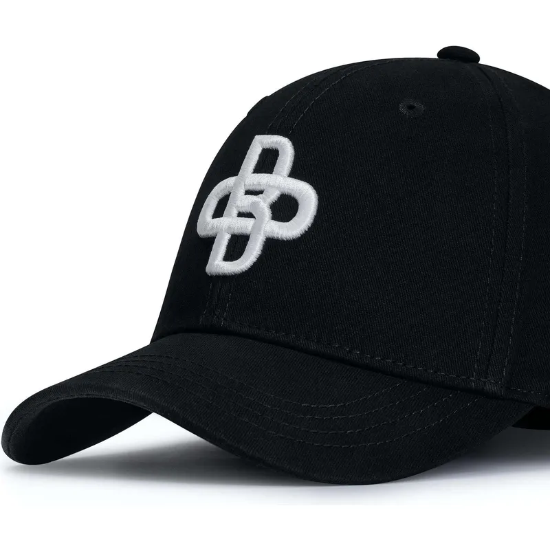 schwarze-verstellbare-curved-cap-baseball-peach-von-oblack