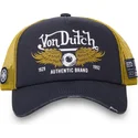 von-dutch-crew14-graue-und-gelbe-trucker-kappe