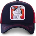 trucker-cap-marineblau-und-rot-bugs-bunny-bun5-looney-tunes-von-capslab