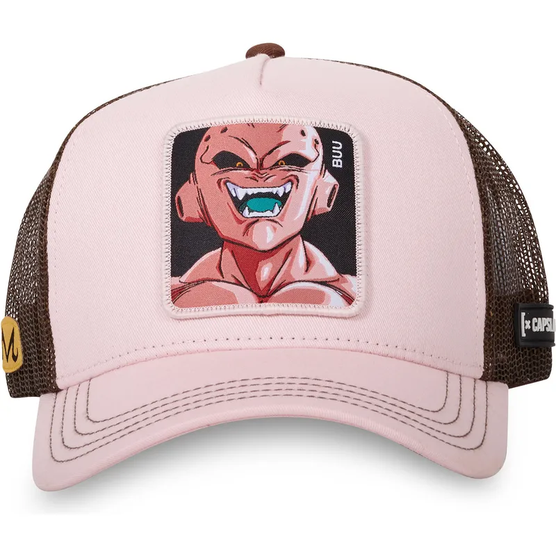 mutzen-gebogen-rosa-snapback-kid-buu-dragon-ball-von-capslab