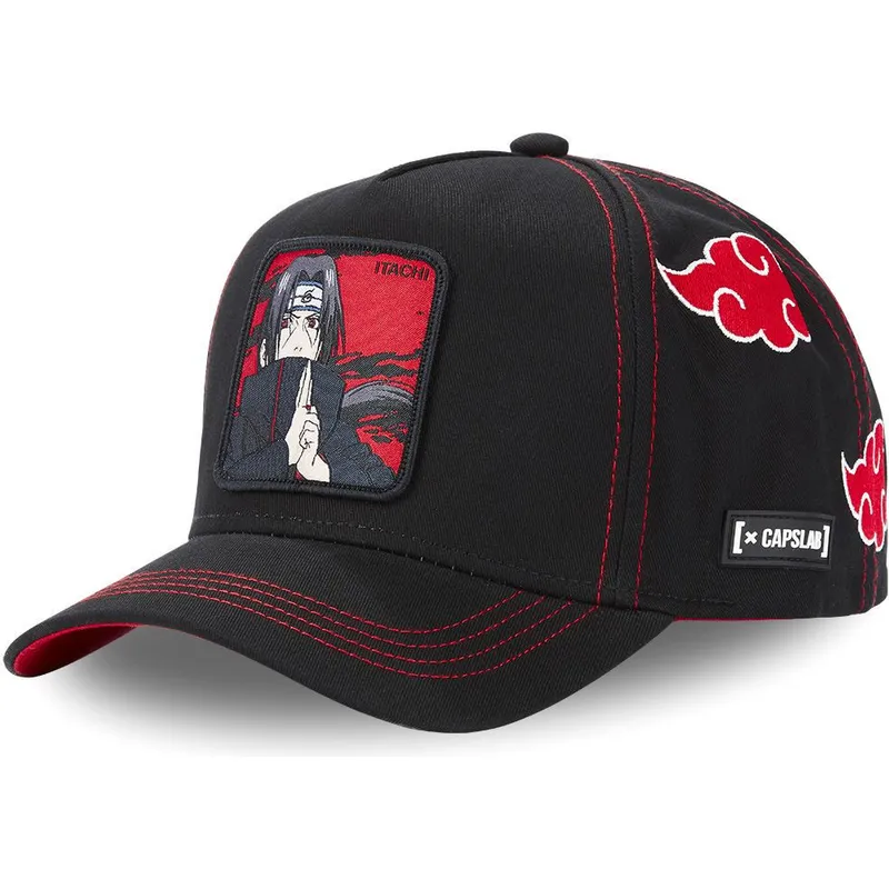 mutzen-gebogen-schwarz-snapback-fur-kinder-itachi-uchiha-naruto-von-capslab