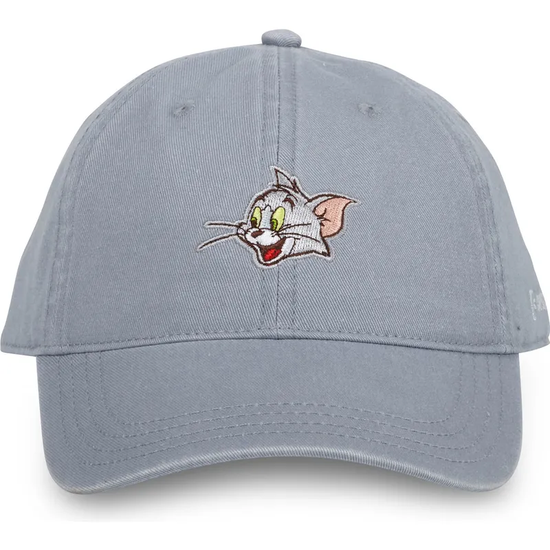graue-verstellbare-curved-cap-tom-cat-looney-tunes-von-capslab