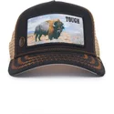 trucker-cap-schwarz-und-beige-buffel-tough-model-no-70u9h-rodeo-the-farm-von-goorin-bros