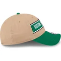 braune-und-grune-verstellbare-curved-cap-9twenty-draft-2024-der-boston-celtics-nba-von-new-era