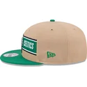 braune-und-grune-flache-snapback-kappe-9fifty-draft-2024-von-boston-celtics-nba-von-new-era