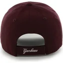 mutzen-gebogen-rot-verstellbares-band-granate-der-new-york-yankees-mlb-von-47-brand