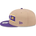 braune-und-violette-flatcap-snapback-9fifty-draft-2024-der-los-angeles-lakers-nba-von-new-era