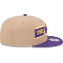 los-angeles-lakers-nba-9fifty-draft-2024-snapback-kappe-in-braun-und-violett-von-new-era