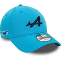 blaue-gebogene-snapback-kappe-9forty-essential-repreve-von-alpine-f1-team-formula-1-von-new-era