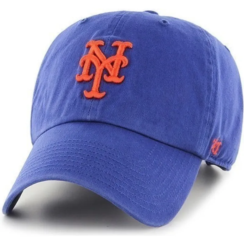 mutzen-gebogen-blau-verstellbares-band-der-new-york-mets-mlb-von-47-brand mutzen-gebogen-blau-verstellbares-band-der-new-york-mets-mlb-von-47-brand