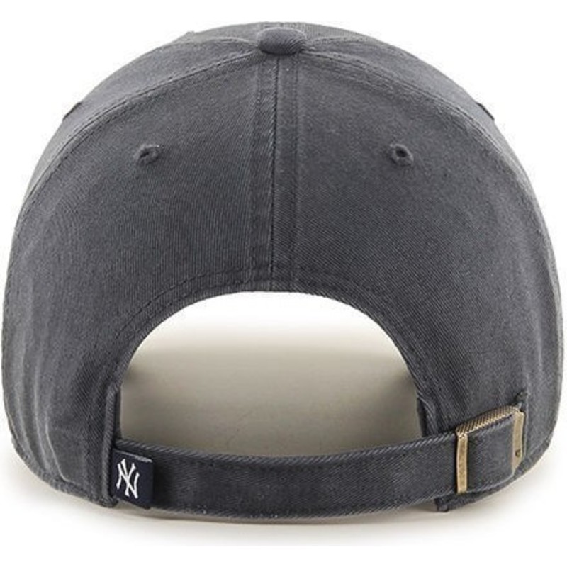 47-brand-curved-brim-new-york-yankees-mlb-clean-up-cap-dunkelgrau