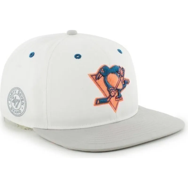 mutzen-flach-weiss-snapback-der-nhl-von-47-brand mutzen-flach-weiss-snapback-der-nhl-von-47-brand