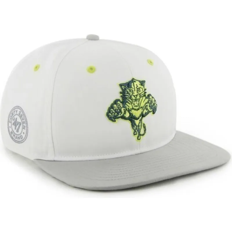 mutzen-flach-weiss-snapback-der-florida-panthers-nhl-von-47-brand mutzen-flach-weiss-snapback-der-florida-panthers-nhl-von-47-brand