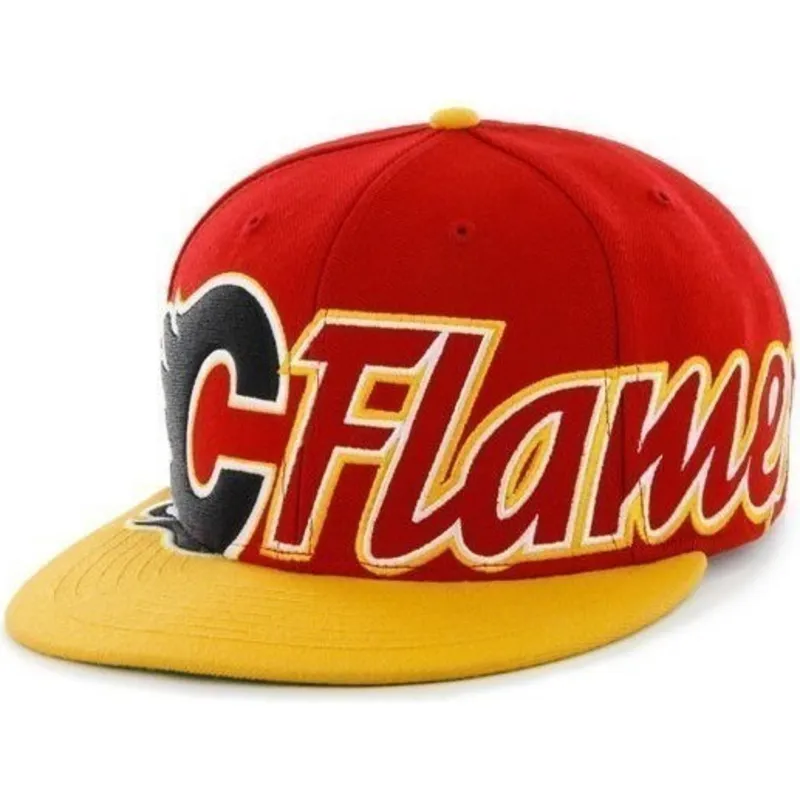 mutzen-flach-rot-snapback-de-letras-der-calgary-flames-nhl-von-47-brand mutzen-flach-rot-snapback-de-letras-der-calgary-flames-nhl-von-47-brand
