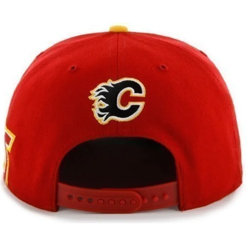 mutzen-flach-rot-snapback-de-letras-der-calgary-flames-nhl-von-47-brand mutzen-flach-rot-snapback-de-letras-der-calgary-flames-nhl-von-47-brand