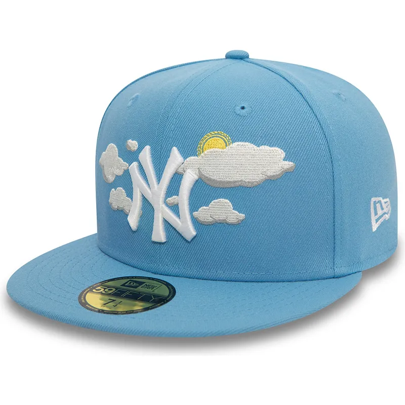 mutzen-flach-blau-angepasst-59fifty-cloud-der-new-york-yankees-mlb-von-new-era