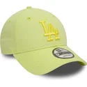 hellgrune-verstellbare-curved-cap-mit-grunem-logo-9forty-league-essential-der-los-angeles-dodgers-mlb-von-new-era