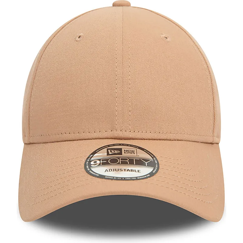 beige-verstellbare-curved-cap-9forty-essential-von-new-era