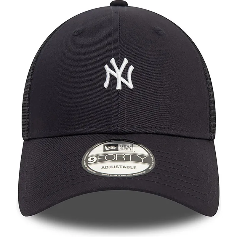 schwarze-verstellbare-9forty-mini-homefield-trucker-cap-der-new-york-yankees-mlb-von-new-era