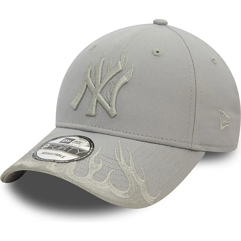 mutzen-gebogen-grau-verstellbares-band-9forty-flame-der-new-york-yankees-mlb-von-new-era