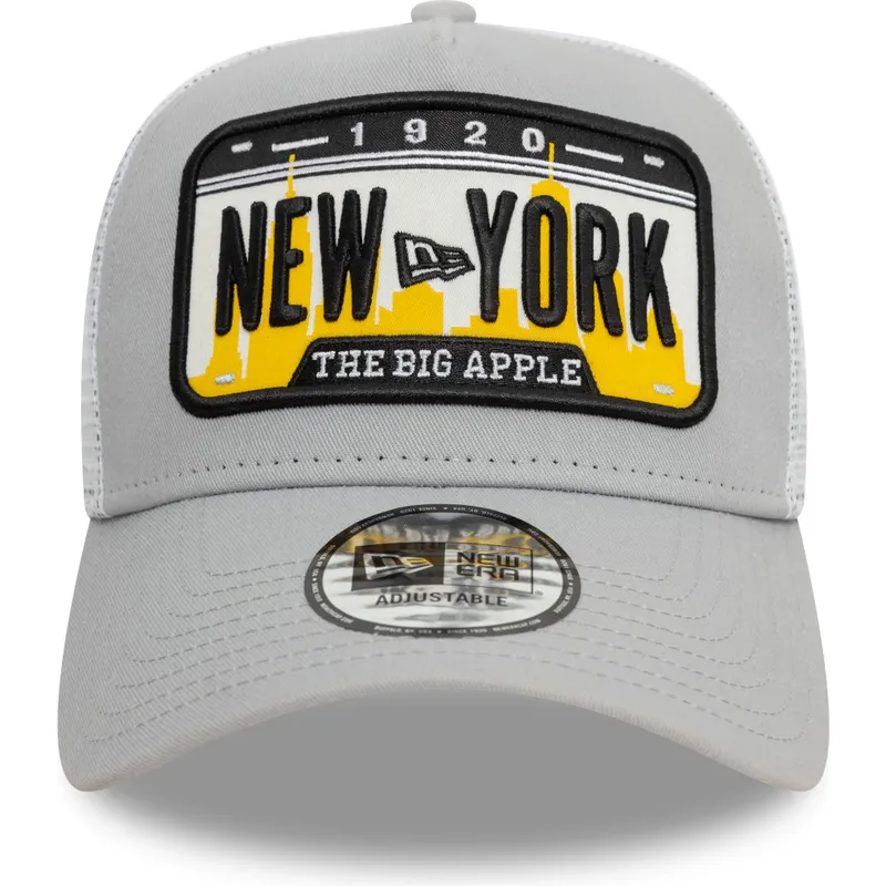 mutzen-gebogen-grau-snapback-a-frame-license-plate-der-new-york-ciudades-y-playas-von-new-era mutzen-gebogen-grau-snapback-a-frame-license-plate-der-new-york-ciudades-y-playas-von-new-era