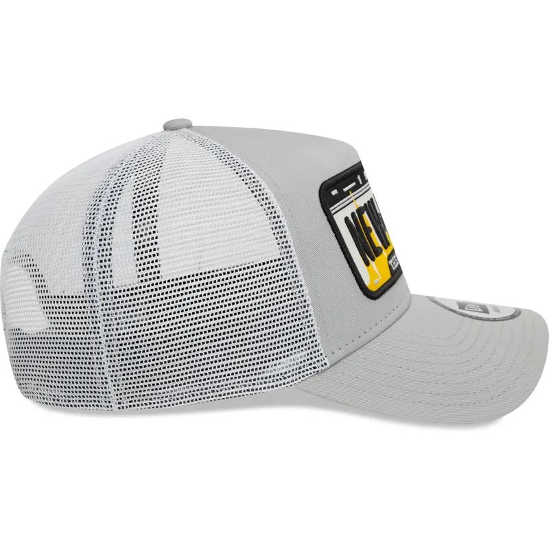 mutzen-gebogen-grau-snapback-a-frame-license-plate-der-new-york-ciudades-y-playas-von-new-era mutzen-gebogen-grau-snapback-a-frame-license-plate-der-new-york-ciudades-y-playas-von-new-era