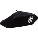 schwarzes-damen-barett-wool-beret-der-new-york-yankees-mlb-von-new-era