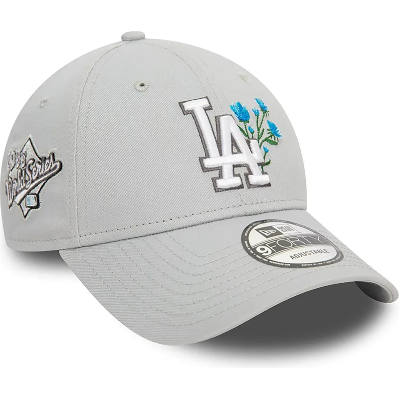 mutzen-gebogen-grau-verstellbares-band-9forty-flower-icon-der-los-angeles-dodgers-mlb-von-new-era