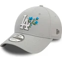 mutzen-gebogen-grau-verstellbares-band-9forty-flower-icon-der-los-angeles-dodgers-mlb-von-new-era