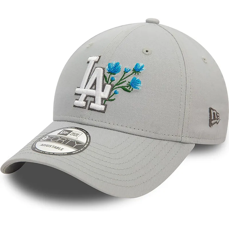 mutzen-gebogen-grau-verstellbares-band-9forty-flower-icon-der-los-angeles-dodgers-mlb-von-new-era