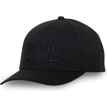 Von Dutch Curved Brim ROCK01 Black Snapback Cap