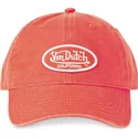 von-dutch-curved-brim-log-fla-orange-adjustable-cap