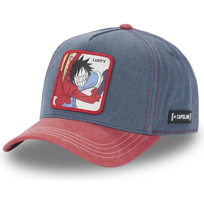 blaue-und-rote-gebogene-snapback-kappe-monkey-d-luffy-op4-hak-one-piece-von-capslab