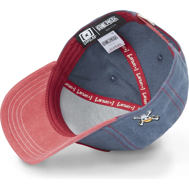 blaue-und-rote-gebogene-snapback-kappe-monkey-d-luffy-op4-hak-one-piece-von-capslab