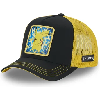 Schwarze und gelbe Trucker-Kappe Pikachu PMK5 THU Pokémon von Capslab