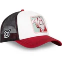trucker-cap-beige-schwarz-und-rot-sakura-haruno-pin-naruto-von-capslab
