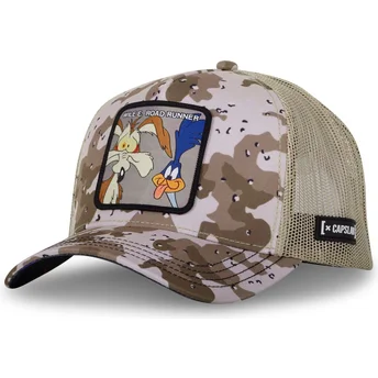 Capslab Road Runner LOO10 BBC Looney Tunes Camouflage Trucker Hat